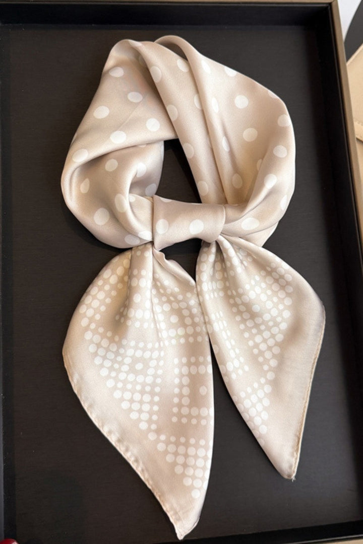 The Presley Polka Dot Print Square Scarf