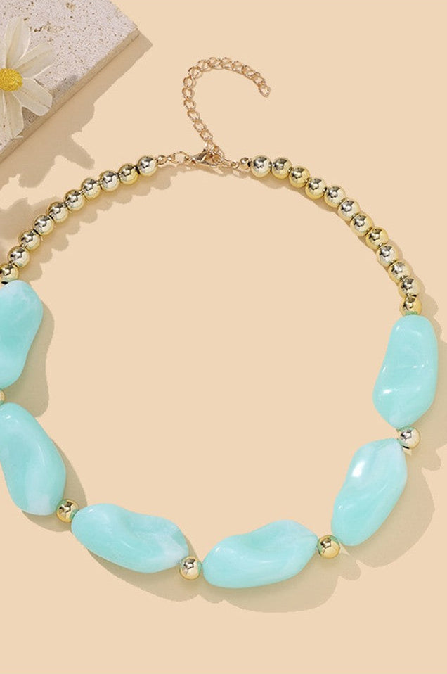 The Colorful Irregular Acrylic Bead Necklace