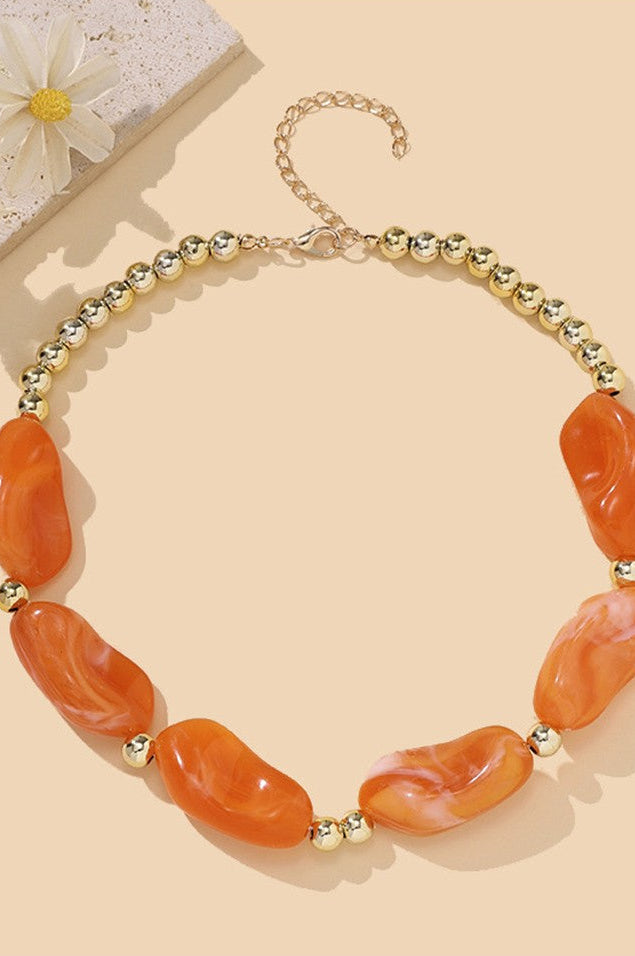 The Colorful Irregular Acrylic Bead Necklace