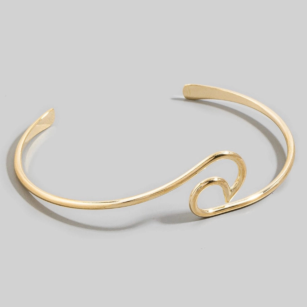 The Thin Wave Cuff Bracelet