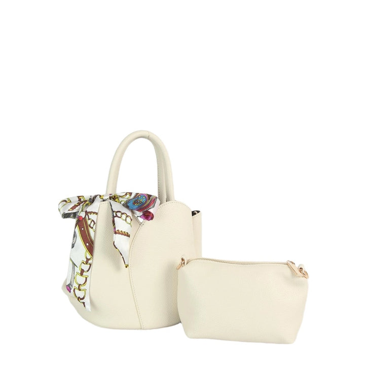 The  Twilly Scarf Vegan Leather Tote Set