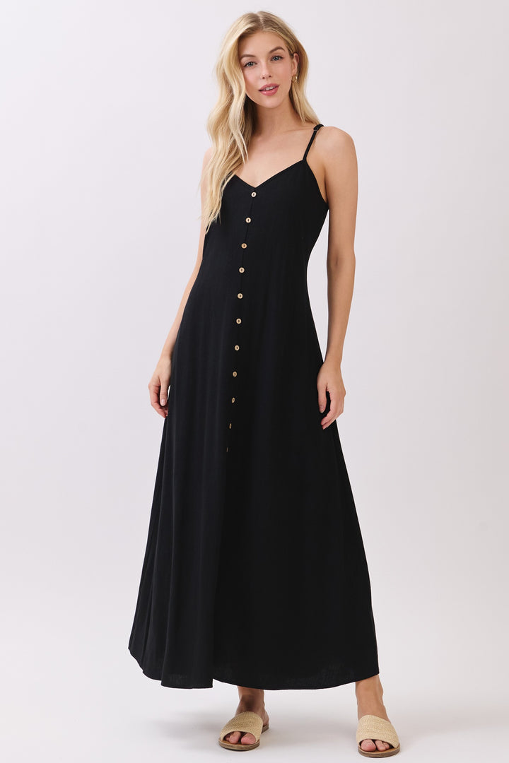 The Whole Latte Love Button Front Maxi Dress