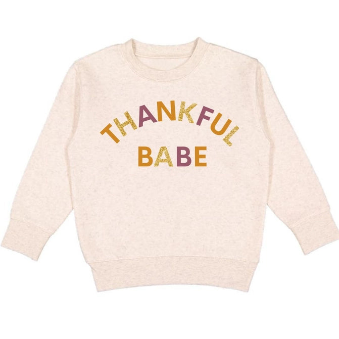 The Girls Thankful Babe Thanksgiving Sweatshirt