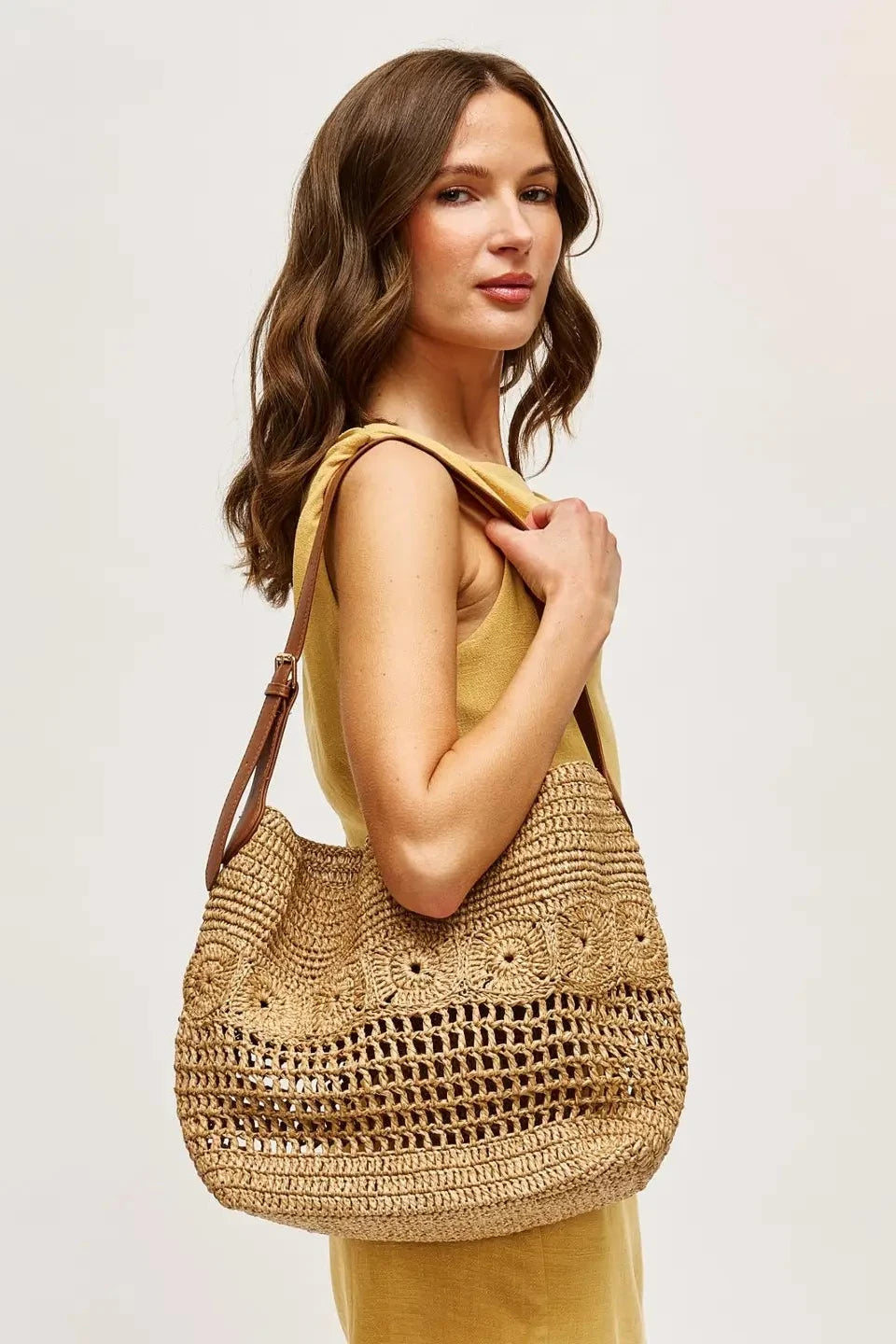 The Kaitlyn Woven Hobo Bag