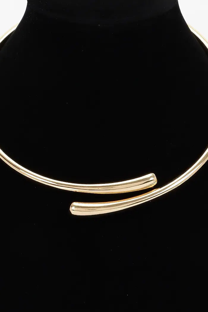 The Full Circle Gold Collar Necklace