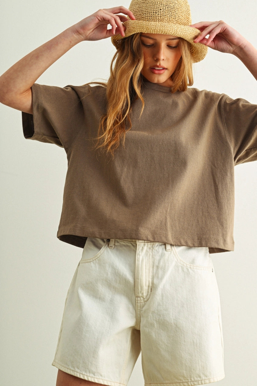 The Easy Charm Linen Knitted Tee