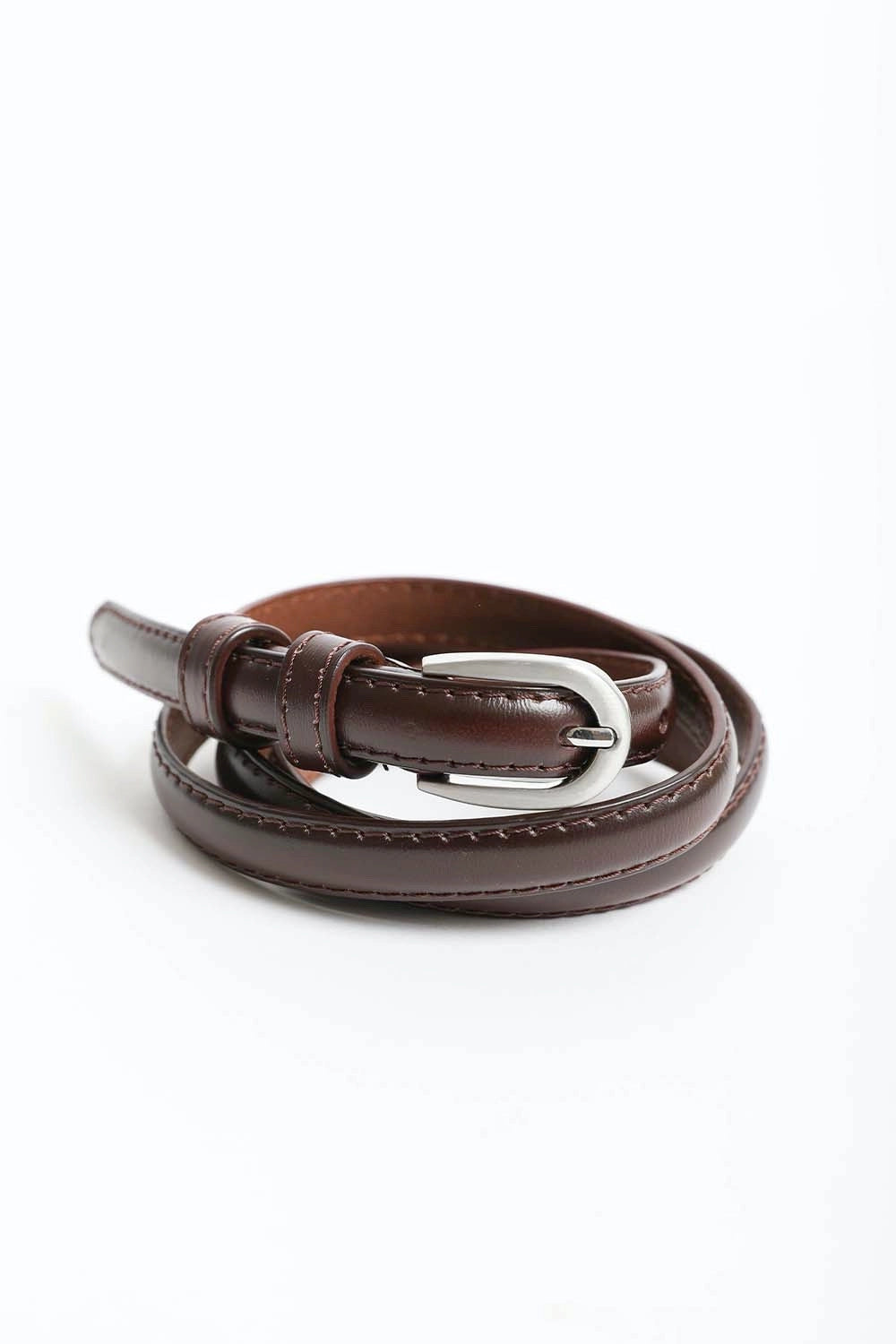 The Skinny Horseshoe Buckle Belt