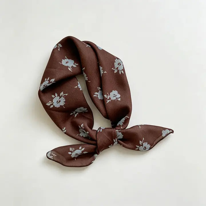 The Coffee & Florals Bandana Scarf