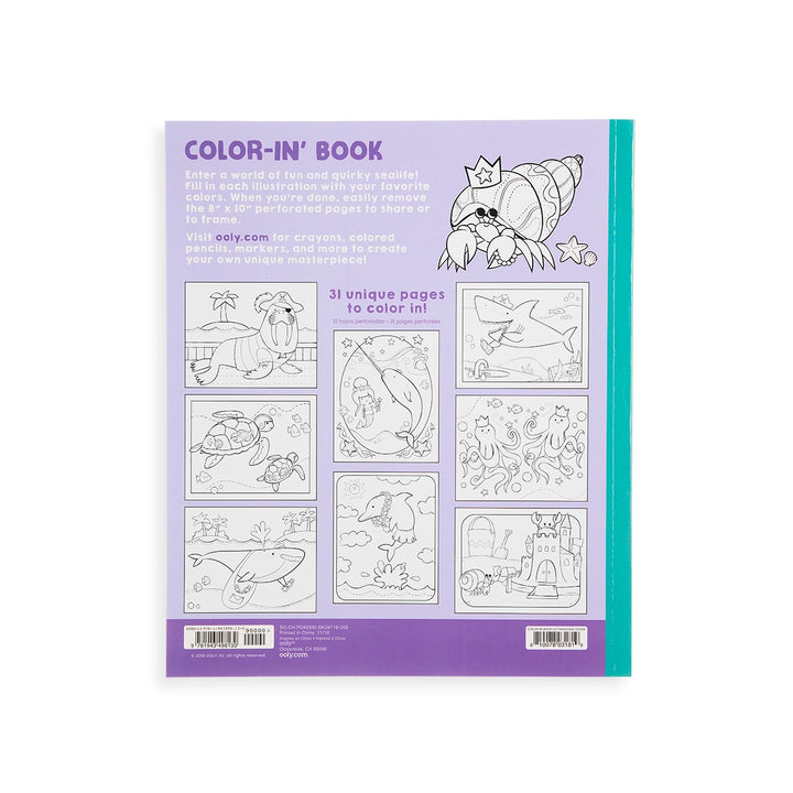 Girls Color-in' Book: Outrageous Ocean by OOLY