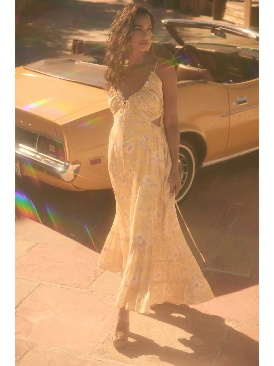 The Wild Iris Tiered Ruffle Maxi Dress