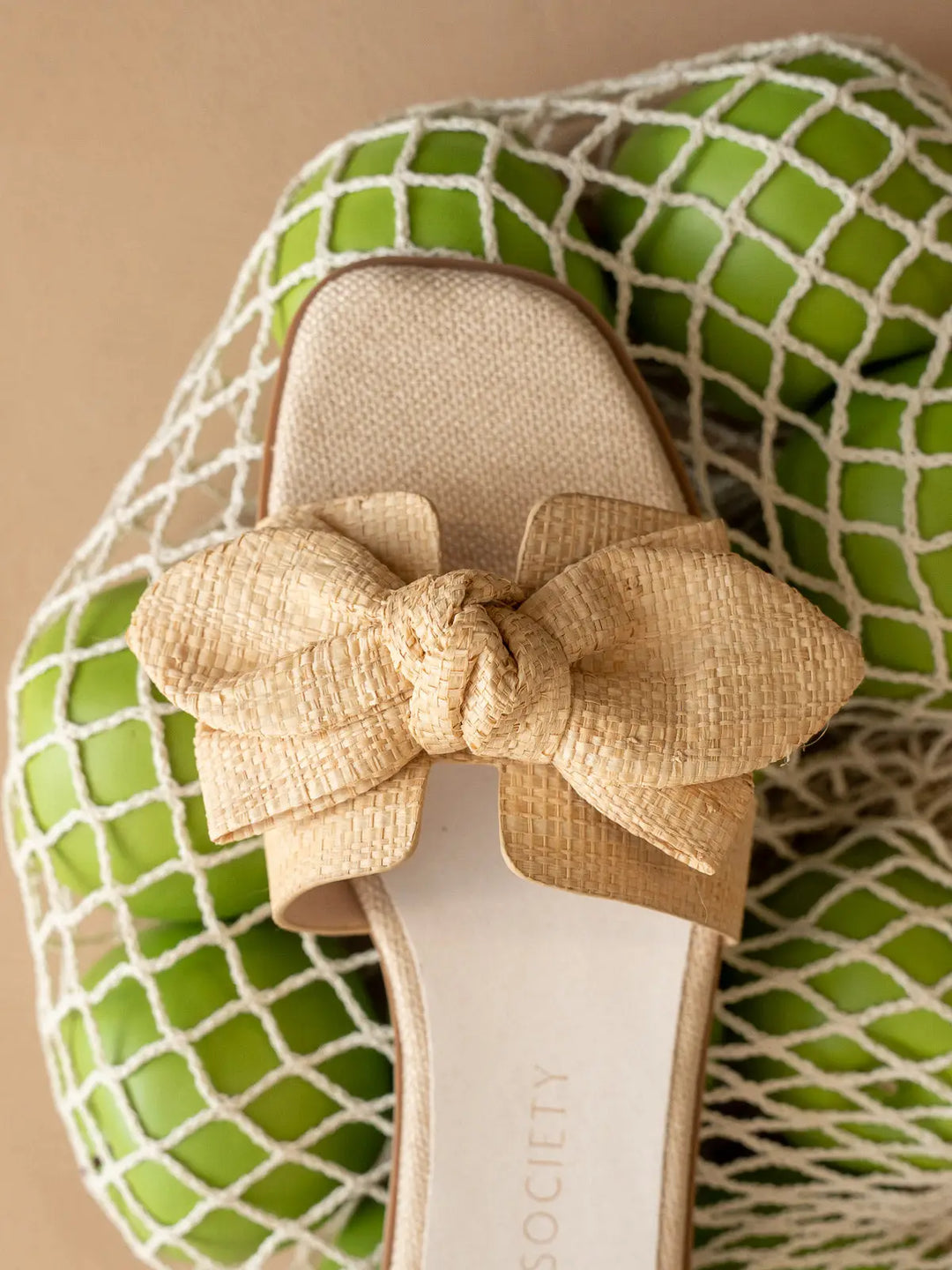 The Ginny Textured Bow Slide