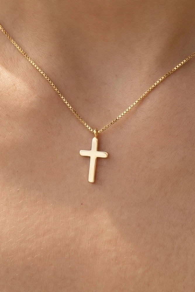 The Gold Dipped Cross Pendant Necklace