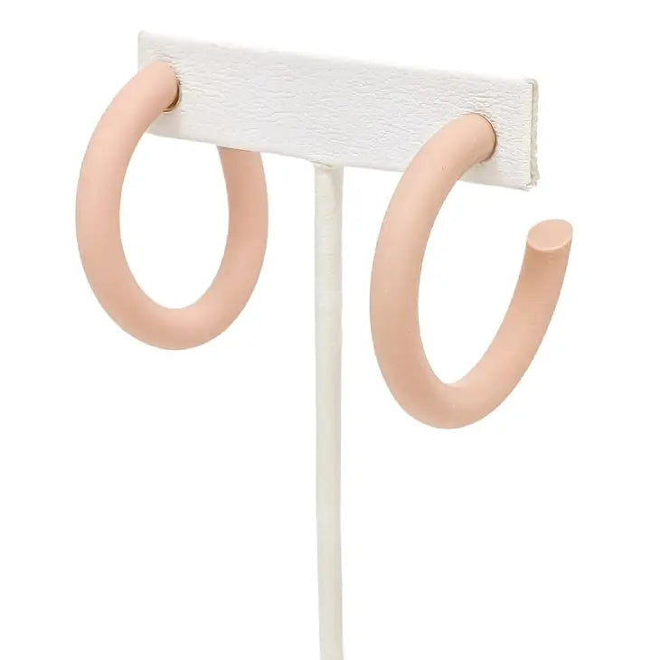 The Richelle Wood Hoop Earrings