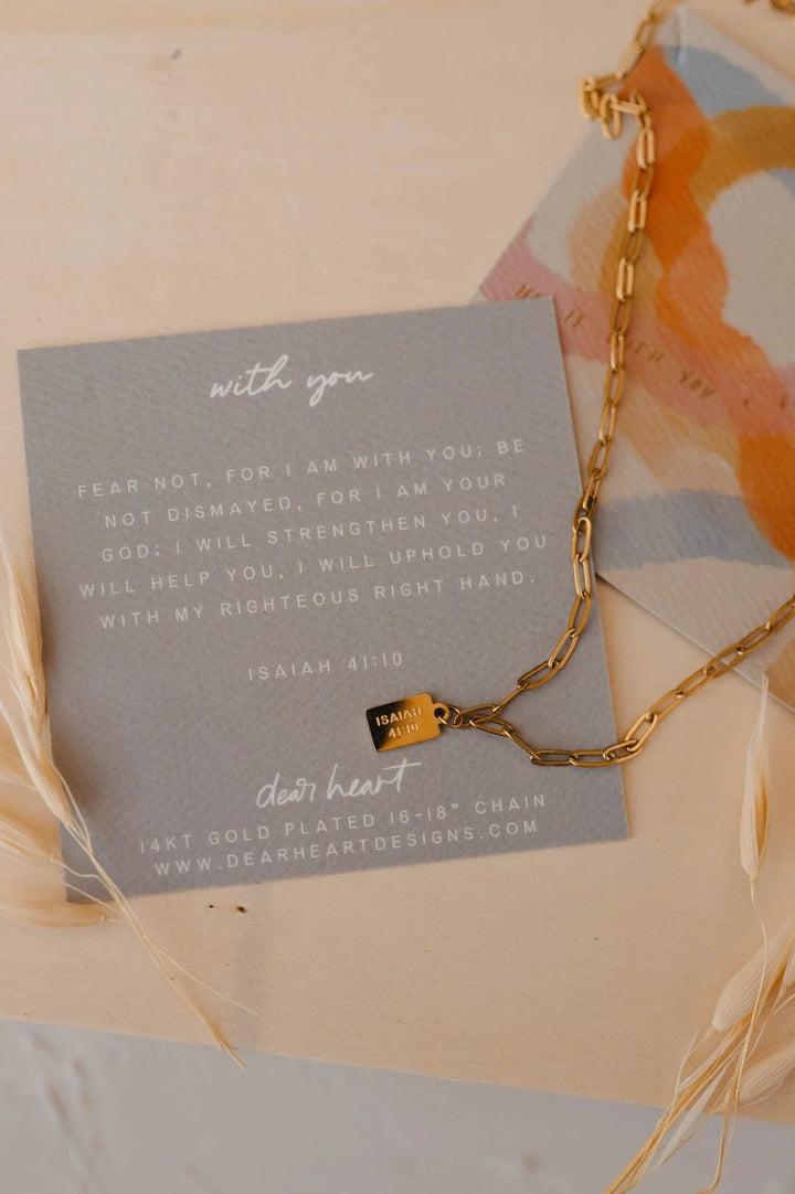 The With You Mini Tag Necklace