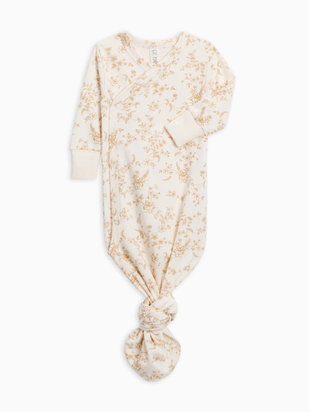 The Indy Floral Latte Baby Gown
