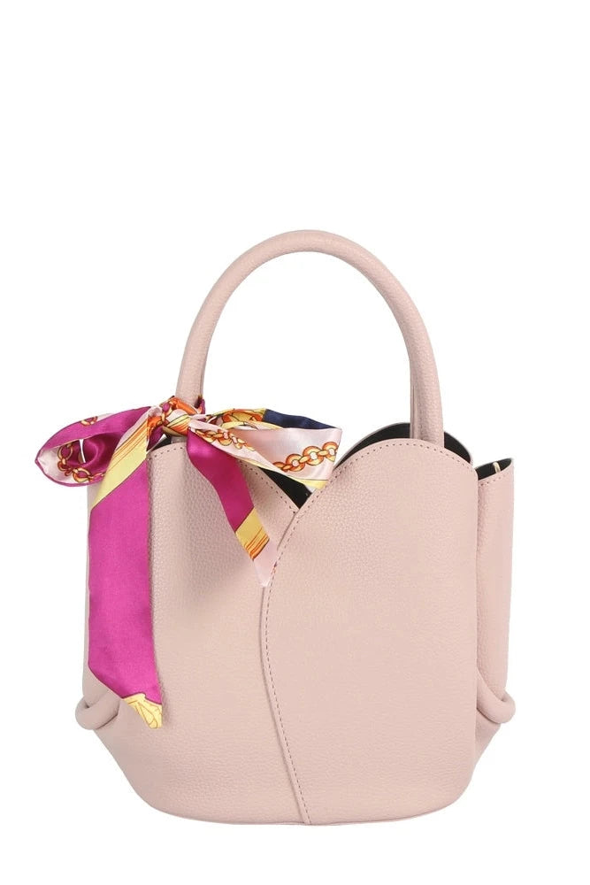 The  Twilly Scarf Vegan Leather Tote Set