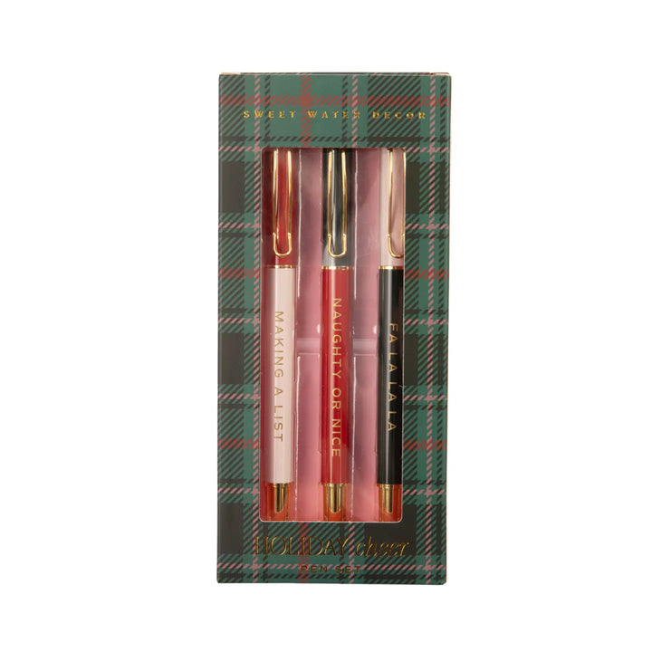 The Holiday Cheer Metal Pen Set