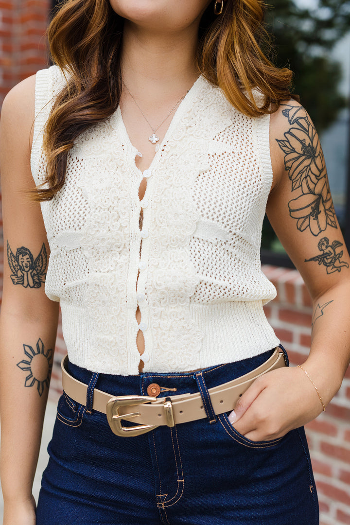 The Sunwoven Knit Vest