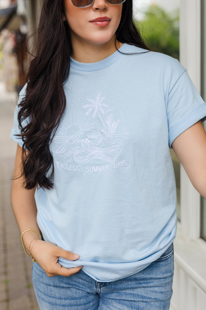 The Endless Summer Days Embroidered Graphic Tee