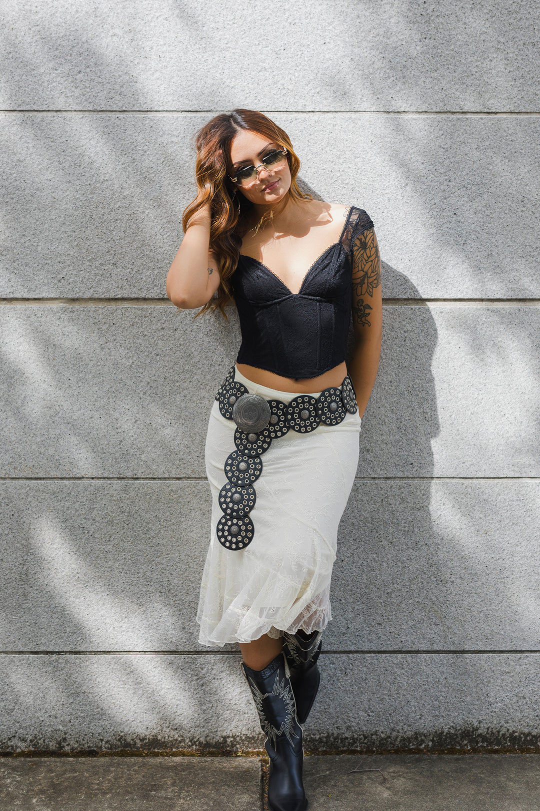 The Soho Lace Midi Skirt