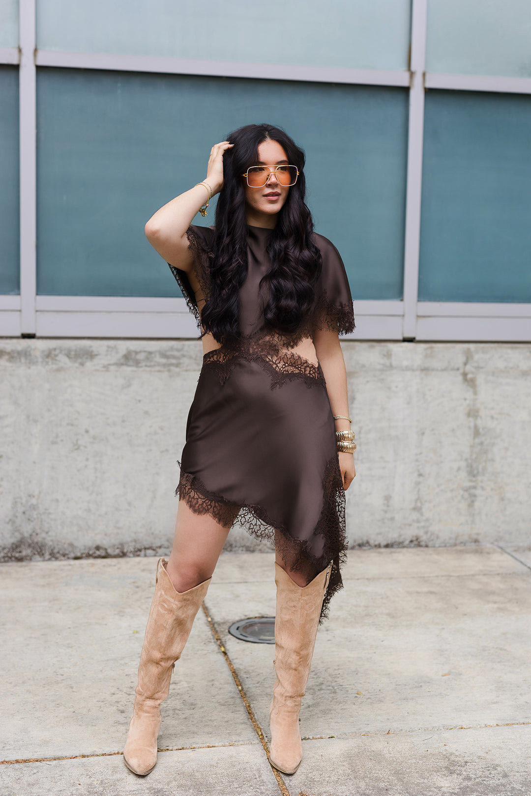 The Willow Lace Cut Out Dress