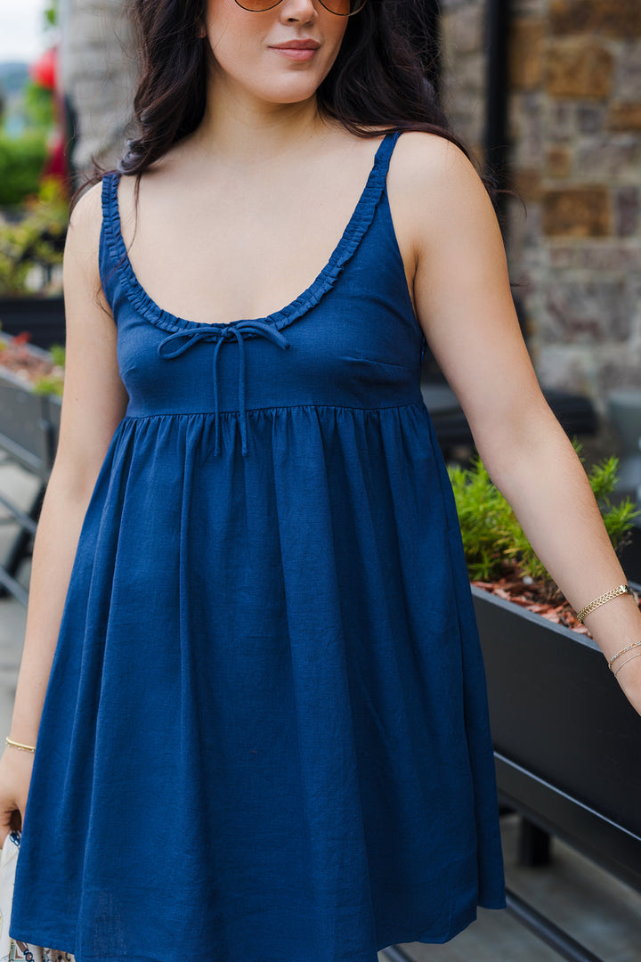 The Summer Beauty Babydoll Mini Dress