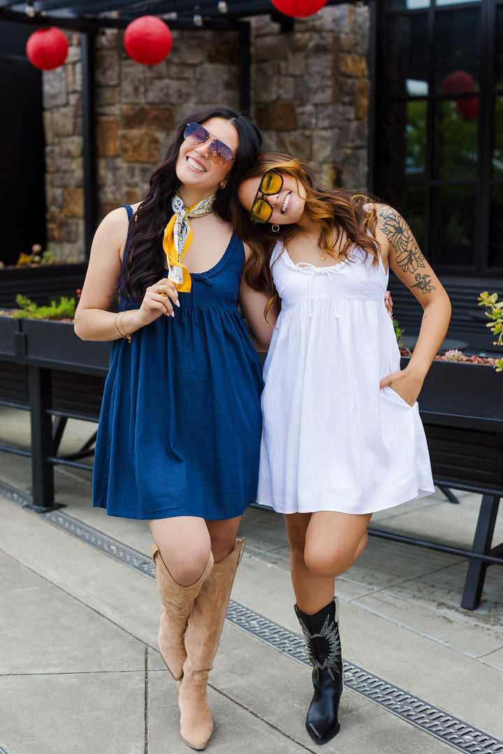 The Summer Beauty Babydoll Mini Dress