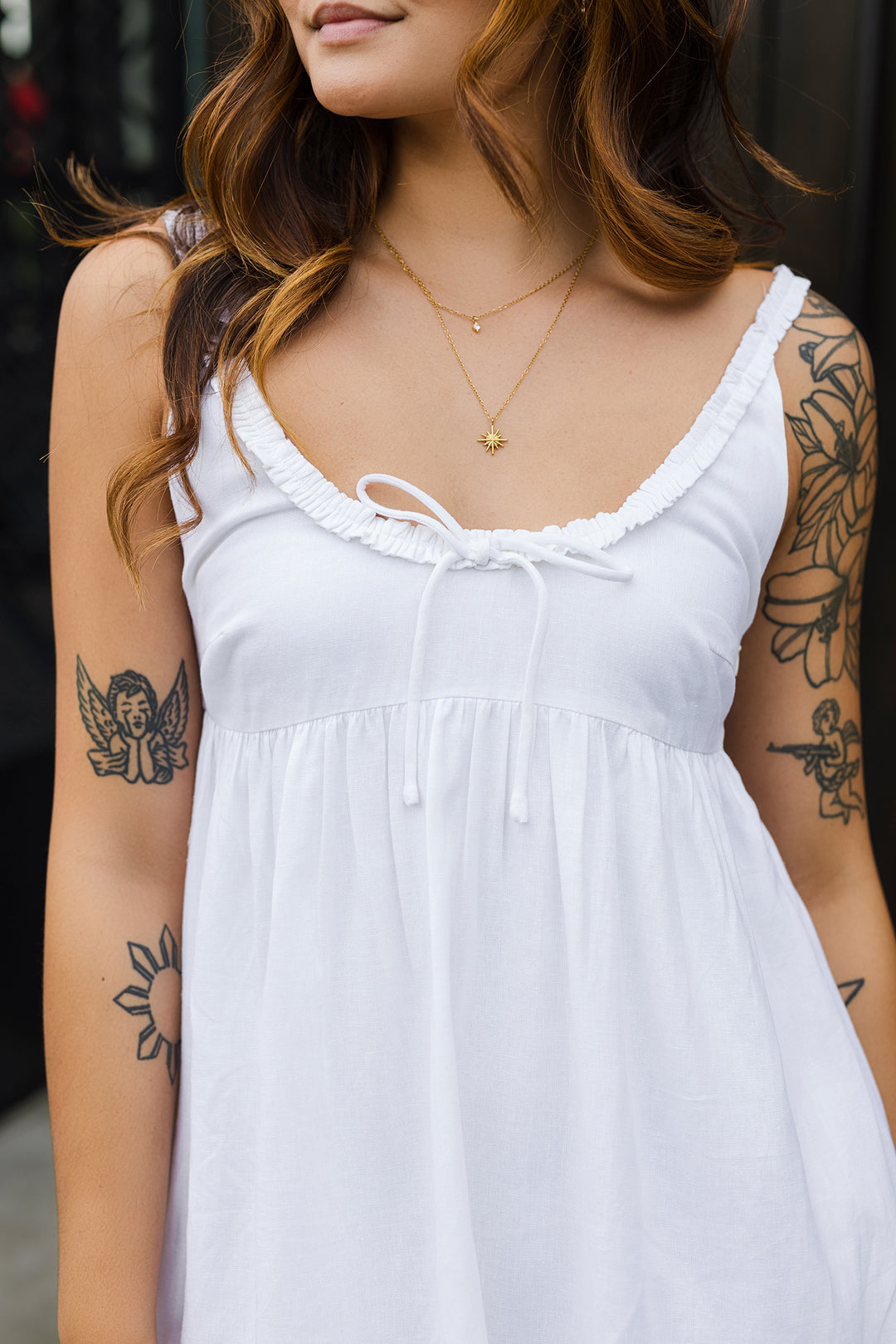 The Summer Beauty Babydoll Mini Dress