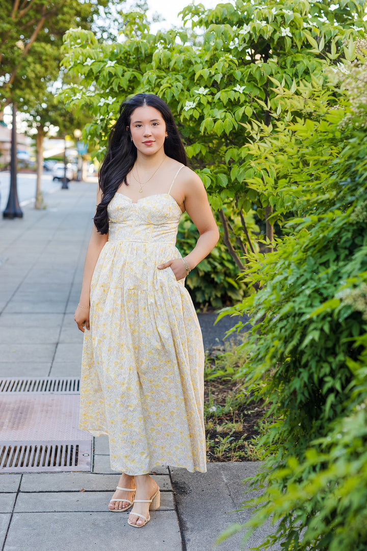 The Golden Daisy Maxi Dress