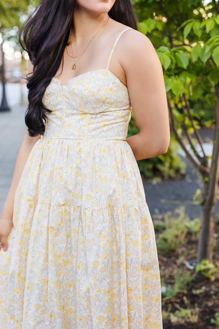 The Golden Daisy Maxi Dress