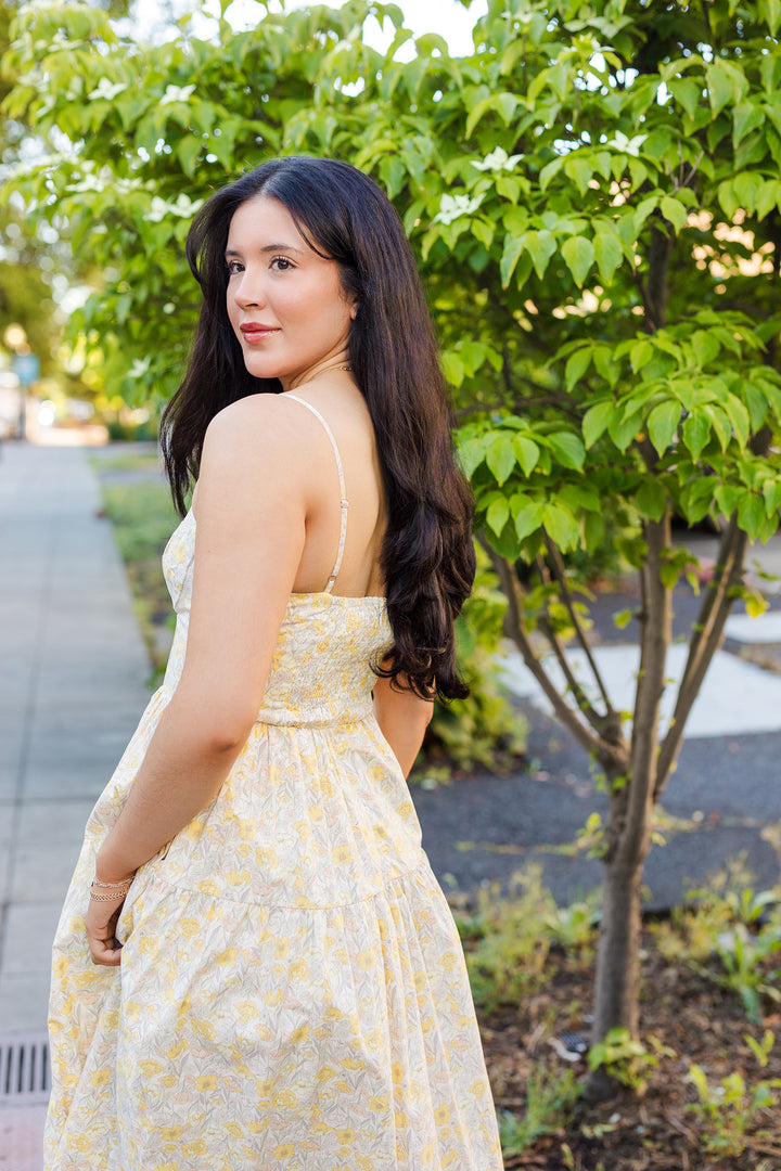 The Golden Daisy Maxi Dress