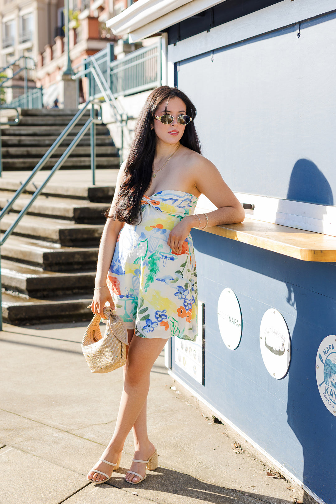 The Daydream In Color Strapless Mini Dress