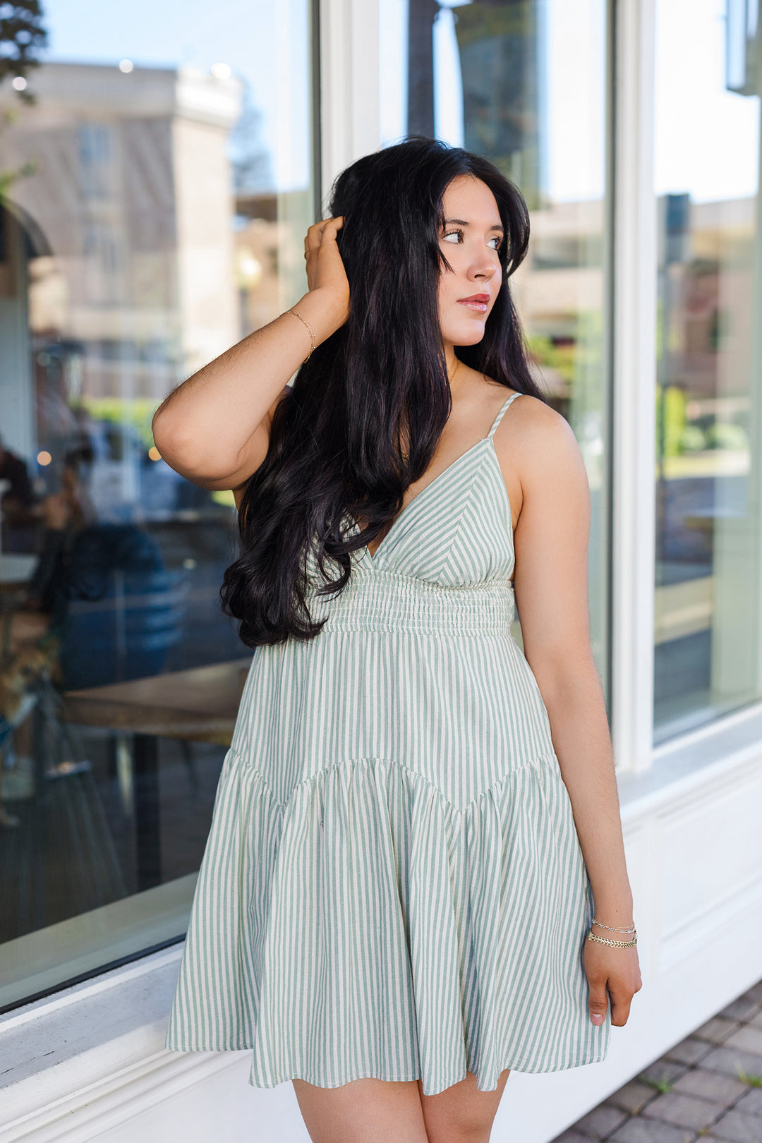 The Spring Fling Striped Mini Dress