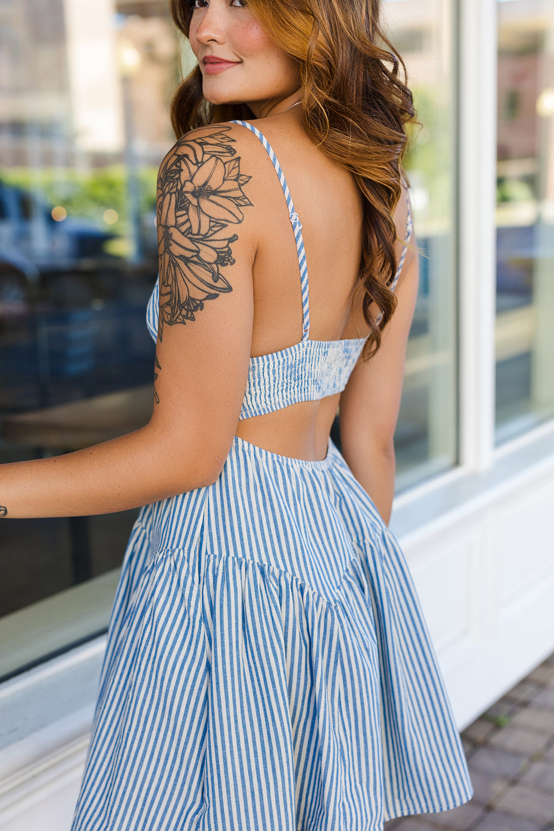 The Spring Fling Striped Mini Dress