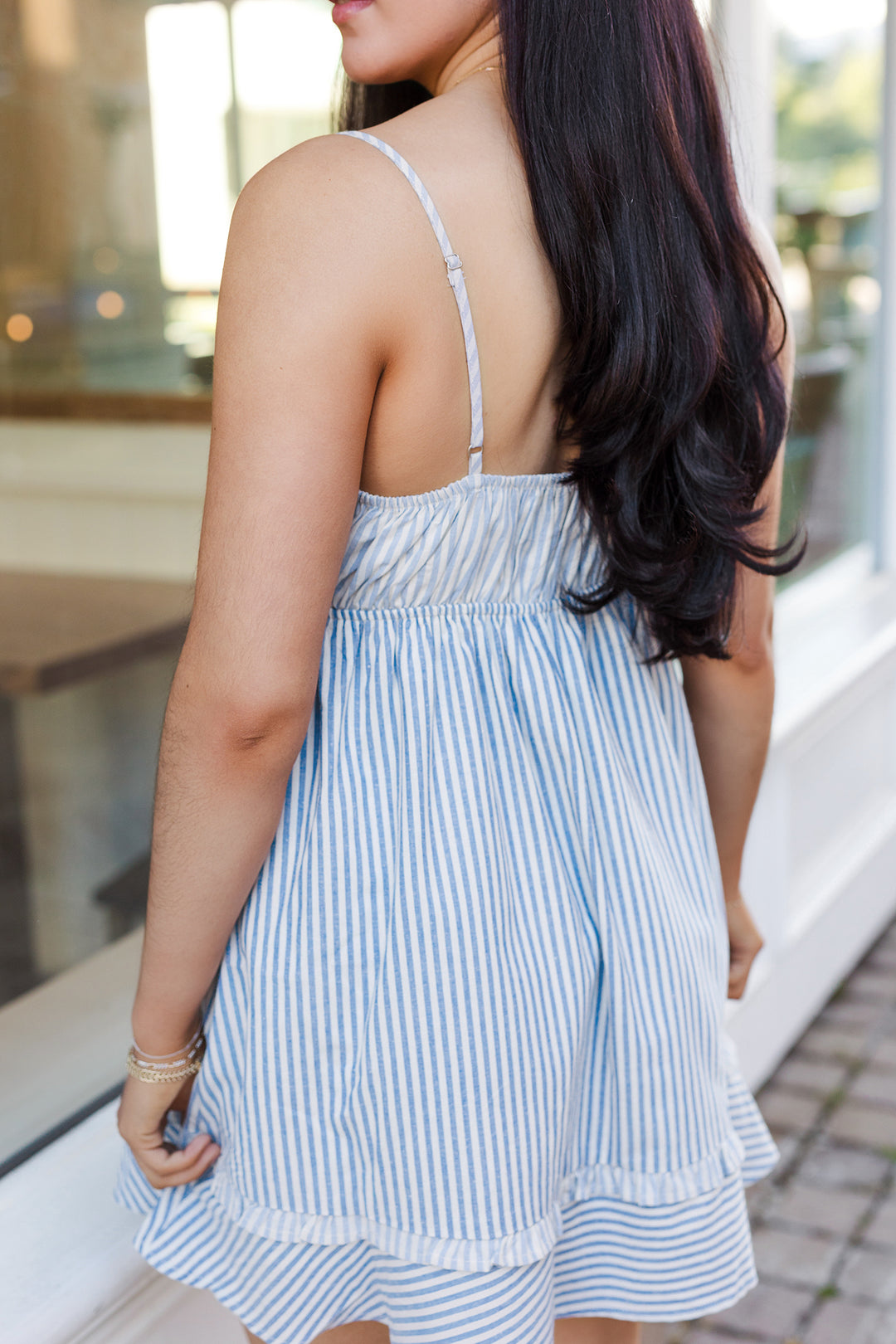 The Seaside Sweetheart Striped Mini Dress