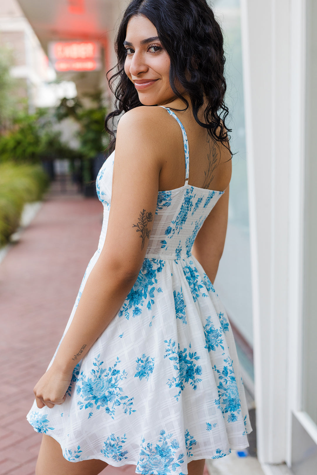 The Pretty in Petals Floral Corset Mini Dress