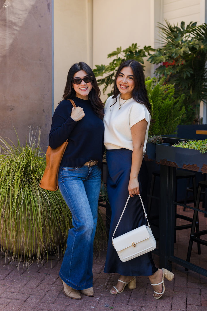 The Missing Midnight Mermaid Fit Long Satin Skirt