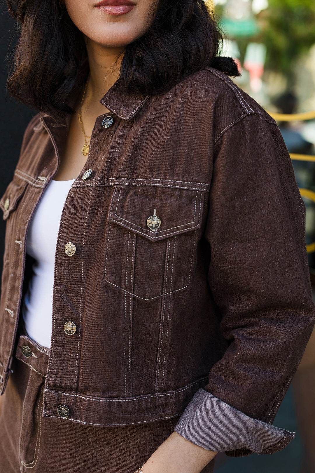 The George Town Brown Denim Jacket