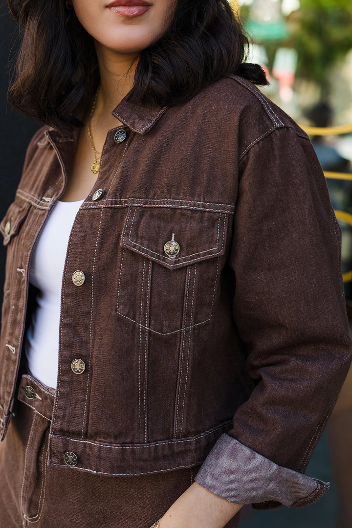 The George Town Brown Denim Jacket