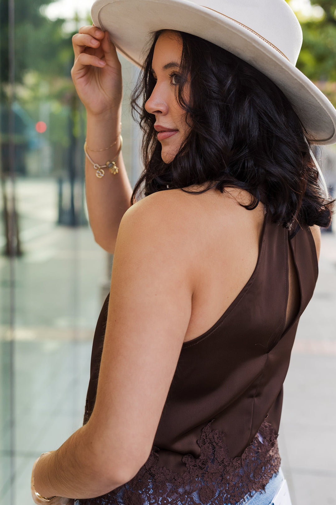 The Fresh Kiss Satin Sleeveless Top