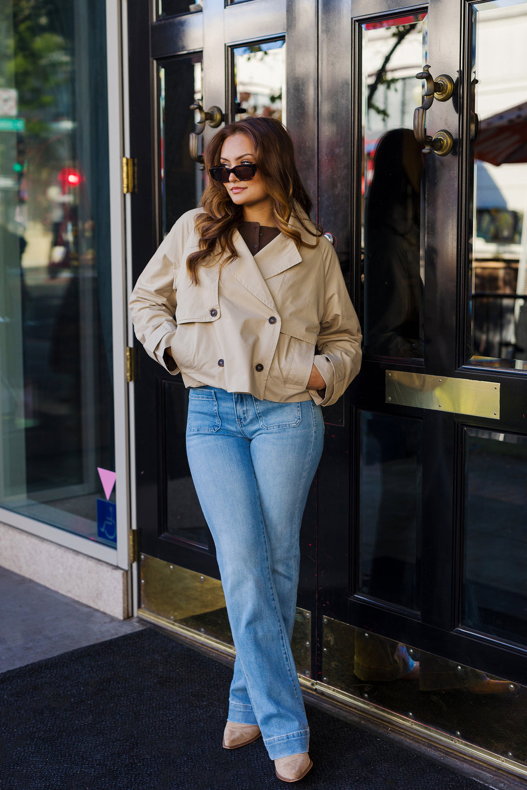 The West End Cropped Trench Coat