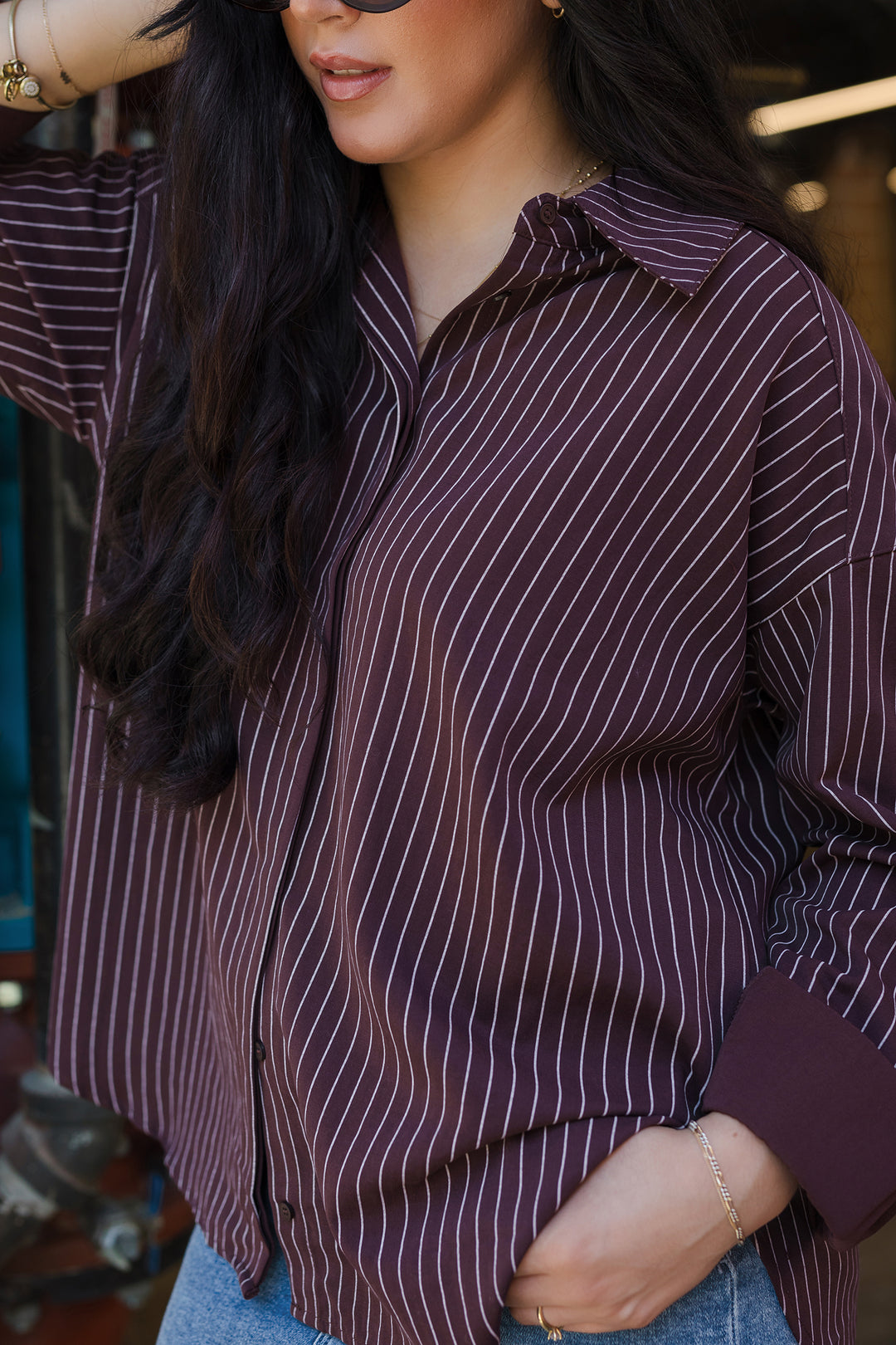 The Bridget Stripe Loose Fit Shirt
