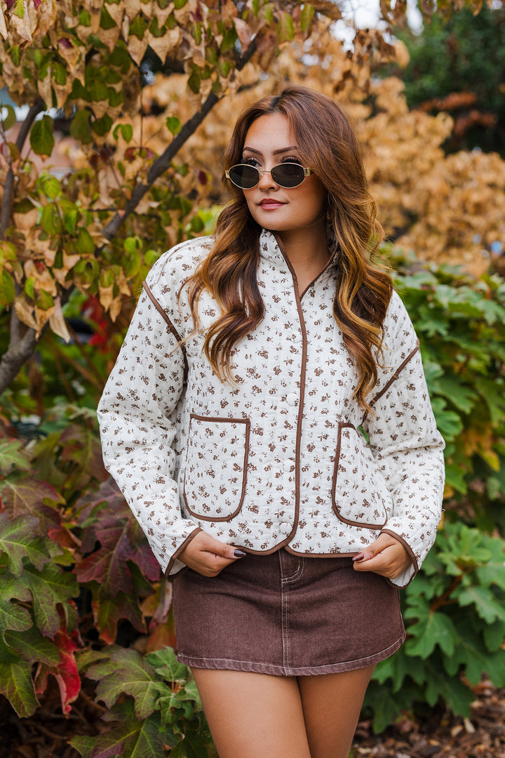 The Farm House Floral Quilted Jacket
