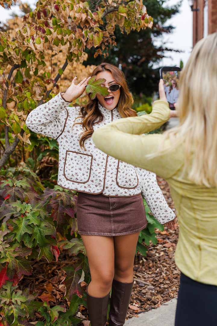 The Farm House Floral Quilted Jacket