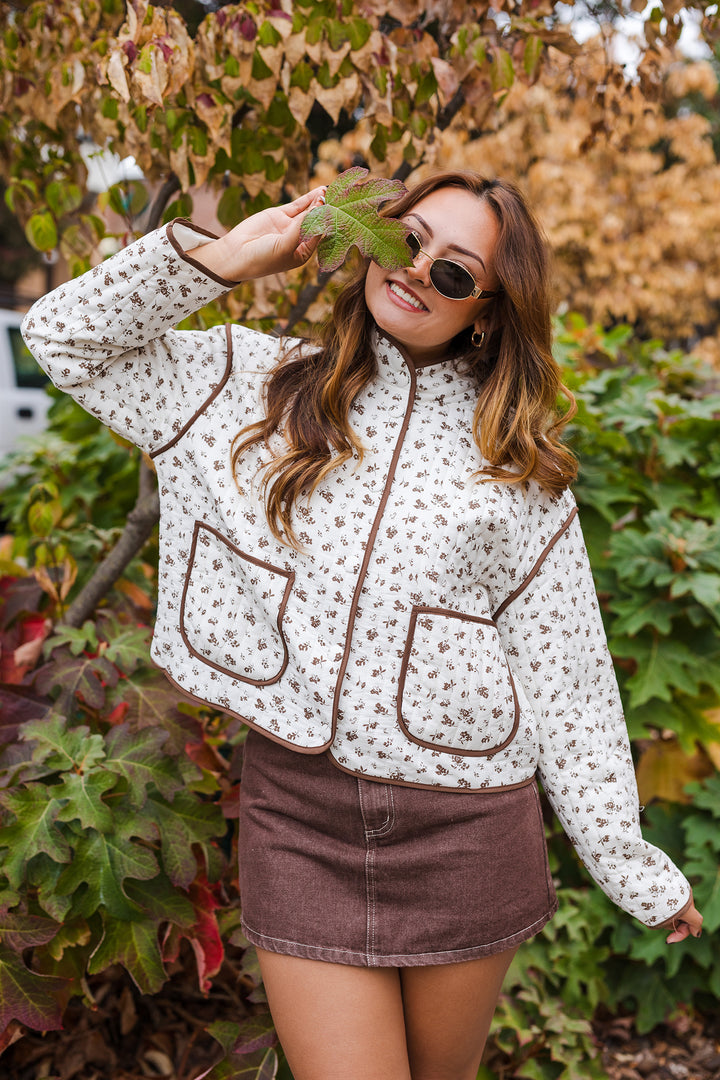 The Farm House Floral Quilted Jacket