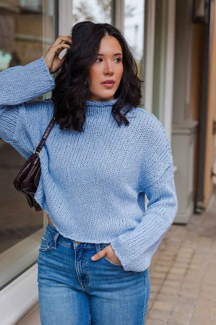 The Winter Lover Rolling Hem Sweater