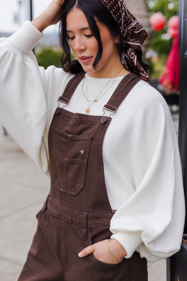 The Jaxson Chocolate Barrel Overalls by Hidden Jeans