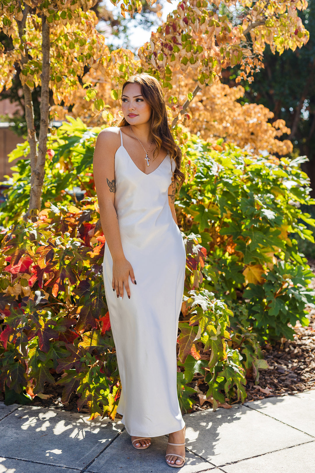 The City Edit Sweater and Satin Midi Dress - 2 Piece Set