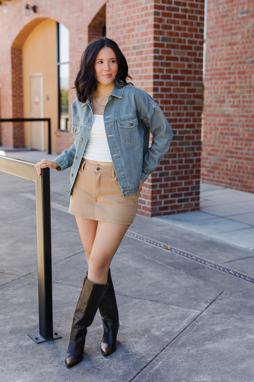 The Fine Lines Denim Jacket