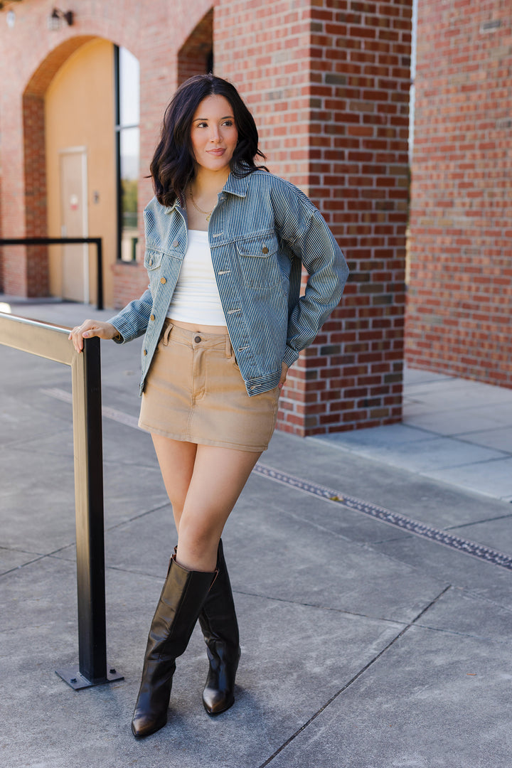 The Fine Lines Denim Jacket